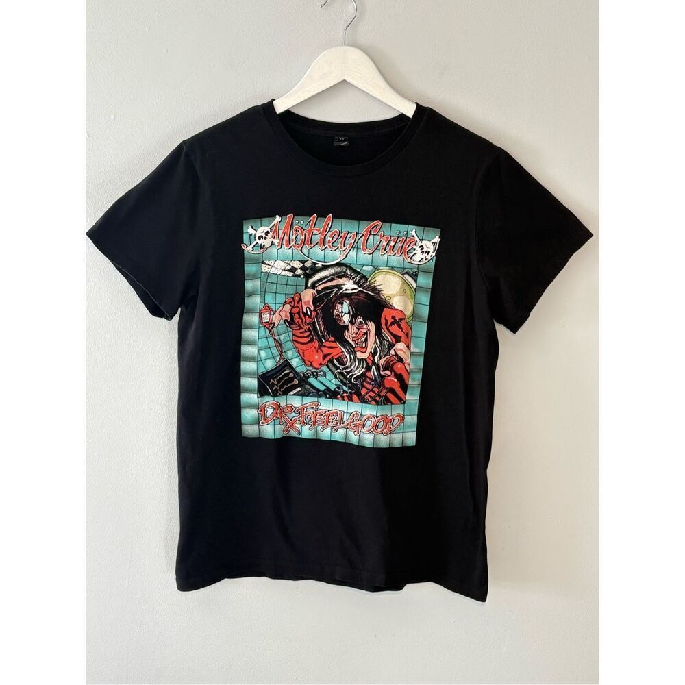 BayโIsland Motley Crue Dr. Feelgood black graphic t-shirt - L